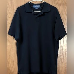 Men’s Black Vineyard Vines Polo - Size Medium
